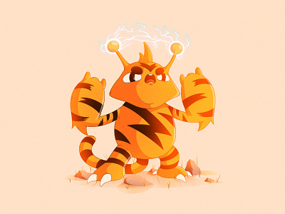 Electabuzz | #125 125 electabuzz gaming illustration monster nintendo pocket pokemon