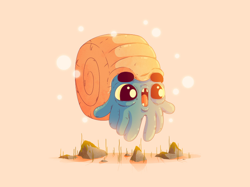 Omanyte | #138 by Daniel Mackey on Dribbble