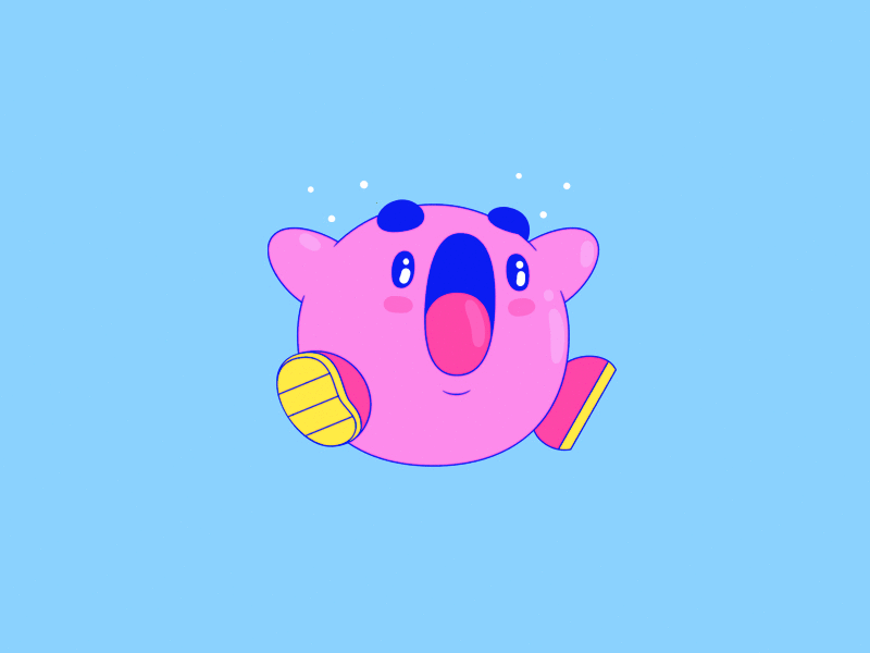 The Struggles of Kirby animation gaming illustration kirby nintendo