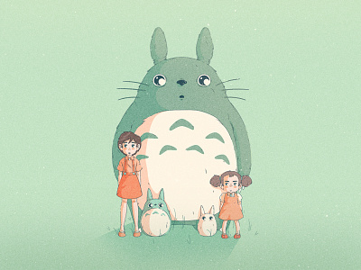 My Neighbor Totoro film ghibli illustration miyazaki my neighbor totoro