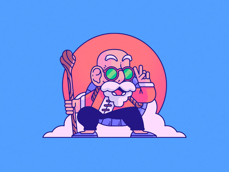 Master Roshi | Dragon Ball by Daniel Mackey on Dribbble