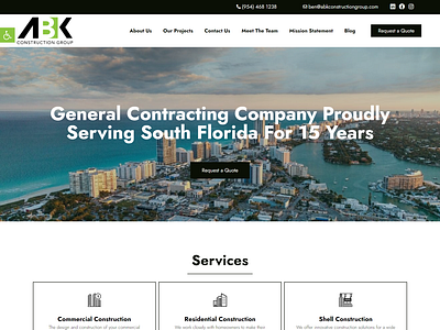 ABK Construction Group - Construction Company Website