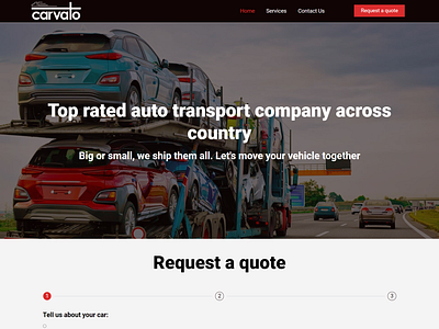 Auto Transportation Company Website Design & Development