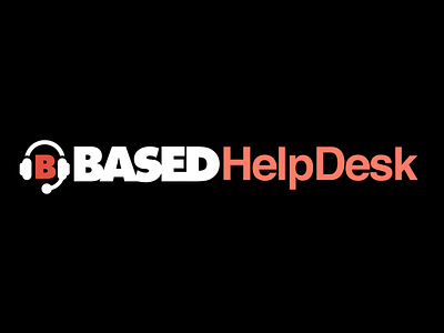Based HelpDesk Logo app branding design graphic design illustration illustrator logo photoshop typography ui ux vector website