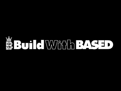 Build With Based Logo app branding design graphic design illustration logo typography ui ux vector