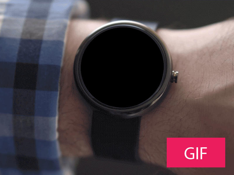 Android Wear android wear clock gif gui ui