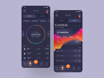 UI/UX Wallet App Design branding design illustration ui