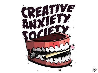 Creative Anxiety Society anxiety creative happy impulse happyimpulse illustration pencil society stess teeth chattering