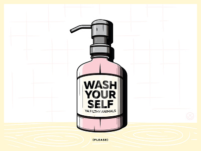 Wash your Self By Happy Impulse bubbles creative happy impulse happyimpulse illustration play soap wash