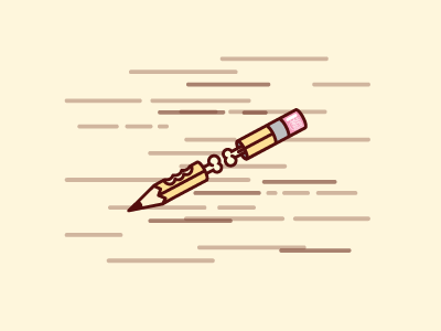 Pencilization: Pencil Bones bite bone broken creative drawing eraser happy impulse pencil play tool writing zombie