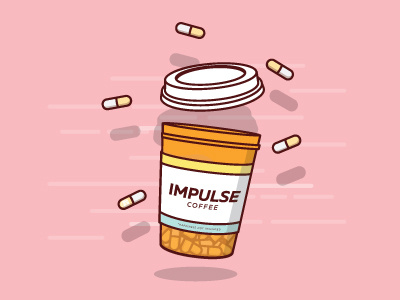 Coffee Addiction addiction bottle cap coffee drugs happy impulse mocha overdose pills