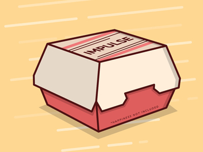 Impulse Meal Burger Box By Happy Impulse box fast food happy happy impulse junk packaging