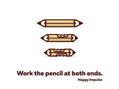 Work The Pencil bite burn chew fun happy impulse happyimpulse pencil stress