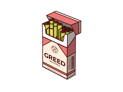 Pack of Greed addiction cash cigarettes greed happy impulse happyimpulse money pack smokes tobacco