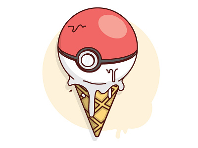 Poke Ice Cream fun ice cream melt pokemon summer