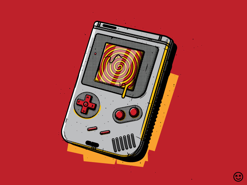 Brainwashing Boy controller play nintendo game boy video game game brainwashing playful happyimpulse happy impulse