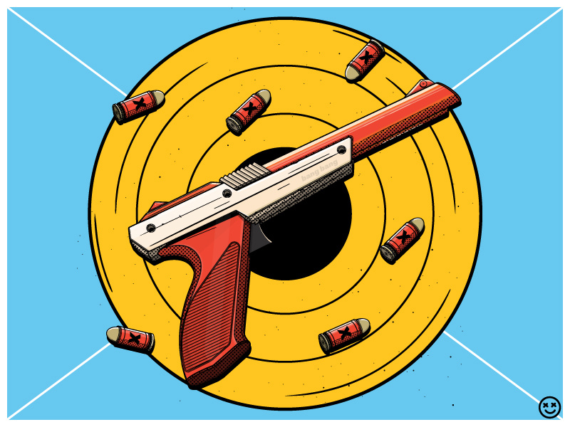 Bang Bang impulses impulse happy creative design illustration bullets weapon toy gun nintendo happy impulse happyimpulse
