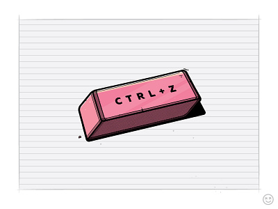 Ctrl + Z erase eraser happy impulse happyimpulse mistake paper rubber undo