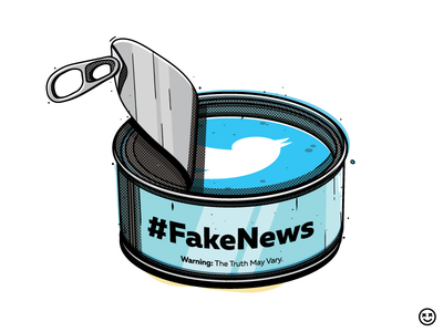 #FakeNew can fake fake news fish fishy happy impulse happyimpulse illustration twitter twitter icon