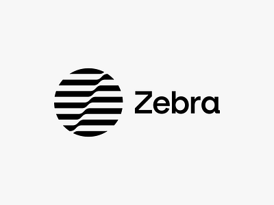 Zebra Logo black and white brand design brand identity branding branding design design freelance designer logo logo design logo designer ripple z logo