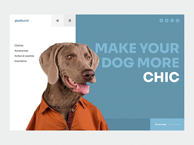 GladHund design dogs interface ui web