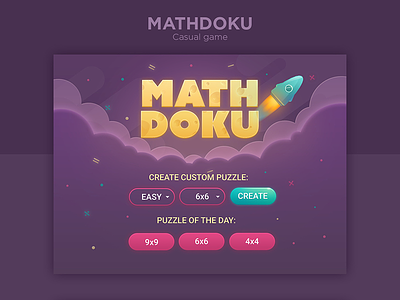 MathDoku game arkadium casual game mathdoku sudoku ui