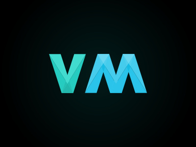 VM logotype branding design logo logotype vector virtual media vm