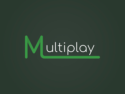 Multiplay branding design green logo logotype vector