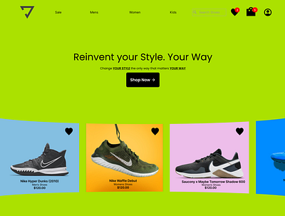 E-commerce Retail Website Design branding design logo typography ui ux