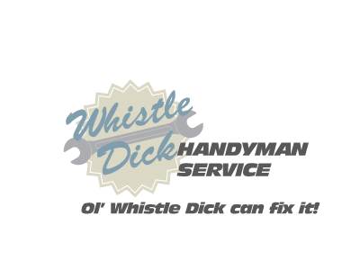Whistle Dick Handyman Service fake company funny logo wrench