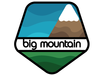 Big Mountain Logo logo mountain waves