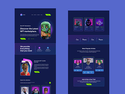 Carl NFT landing page