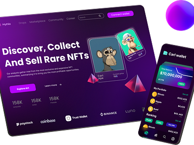 NFT landing page