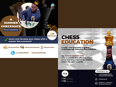 Chess Education branding chess chess education chess flyer design flyer flyer design graphic design