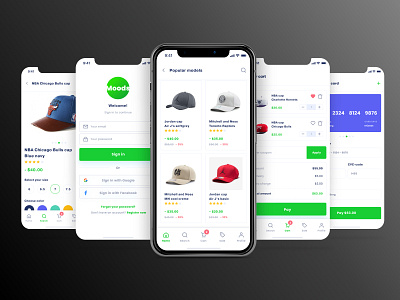 «Moods» cap shop cap shop cap store e commerce figma mobile app mobile app design mobile design online shop online store uxui design