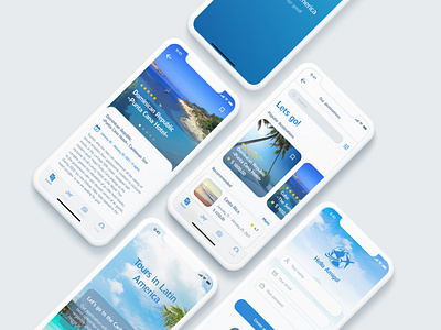 Travel App booking booking app booking system caribbean e commerce figma mobile app design ticket booking tickets travel agency travel app traveling ui kit design uxui design wireframes