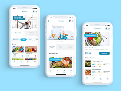 CosmoFit App delivery app figma fitness app healthy food healthy lifestyle ios app design mobile app design uxui design workout app workout tracker