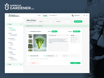 Gardener's Desktop App desktop app desktop garden app e commerce figma garden app gardener platform gerden tool program for gardeners uxui design
