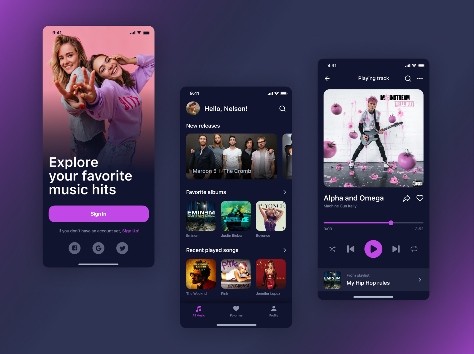 Music Player App by Ivan Lao on Dribbble