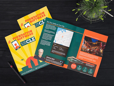 User Conference Branding and Logo - See Your Selfie in Cleveland b2b branding cleveland event illustration layout print