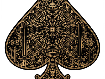 Ace ace origins playing card spades