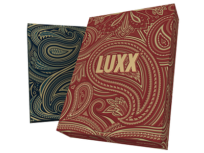 LUXX Palme card deck ornate paisley playing print tuck
