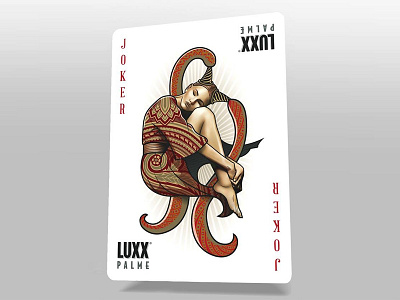 LUXX Palme - The Joker card deck ornate paisley playing print tuck