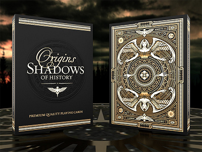 Origins Playing Cards embossed etched foil playing cards tuck