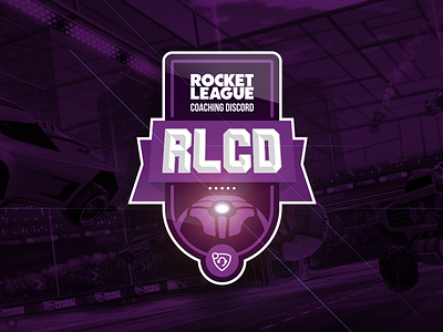 RLCD Badge badge design league logo rocket rocket league vector