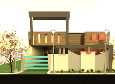 House 3d 3ds max blender rendering revit sketchup