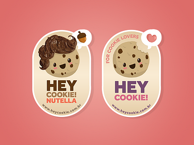 Hey Cookie! biscoito biscoto branding chips chocolate cookie food logo nutella sweets treats