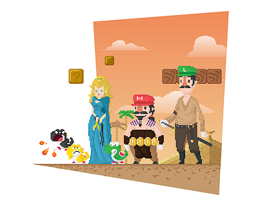 Super Mario GOT got illustration jorah mormont kahl drogo khaleesi luigi mario mario bros peach pixel princess