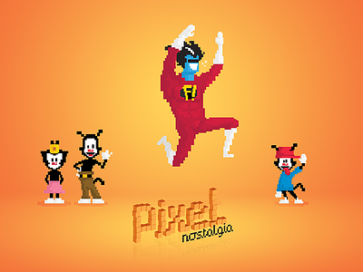 Pixel Nostalgia: Freakazoid & Animaniacs 8 bit animaniacs bros cartoon crazy freakazoid nostalgia pixel video game warner