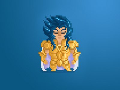 Pixel Little Guys & Gals pt. 17: Saga of Gemini 8 bit art character cute design flat illustration manga pixel saint seiya